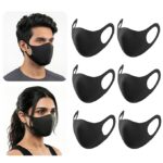 Yugan Anti Pollution Reusable and Washable Face Mask for Adult, Unisex, Soft Breathable Oxford Fabric (Black)