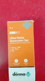 The Derma Co. Ultra Matte Sunscreen Gel – Broad Spectrum Protection – 50g